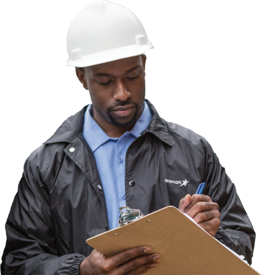Worker with a clipboard.